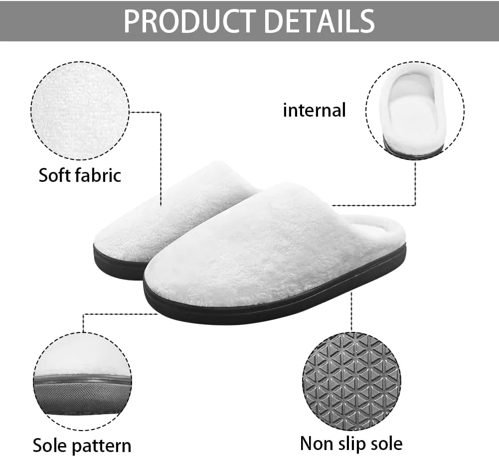 House Slippers for Women Men Kids, Anti-Slip House Shoes Comfortable Cotton Slippers Home Bedroom Shoes Indoor & Outdoor