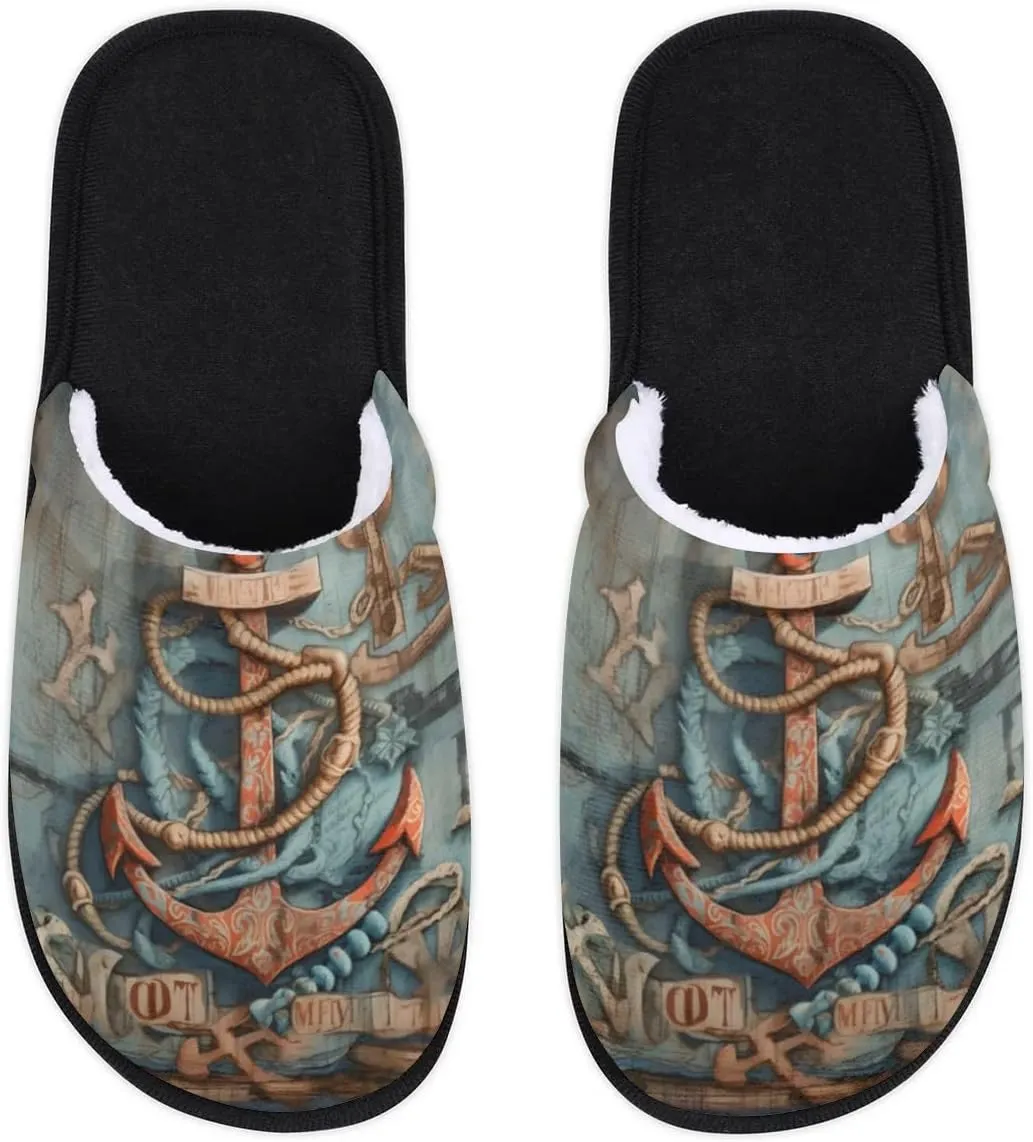 House Slippers for Women Men Soft Cozy Non Slip Lightweight Winter House Shoes for Indoor Outdoor