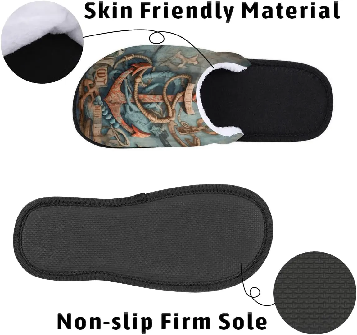 House Slippers for Women Men Soft Cozy Non Slip Lightweight Winter House Shoes for Indoor Outdoor