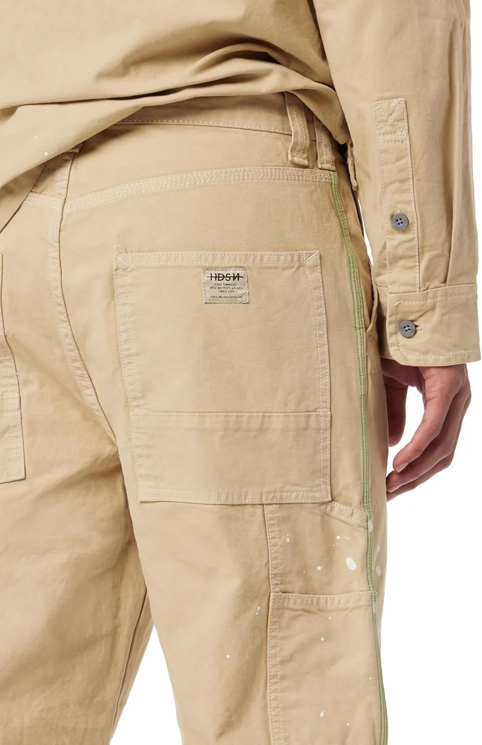 HUDSON Men's Luca Loose Fit Wide Leg Denim Pant