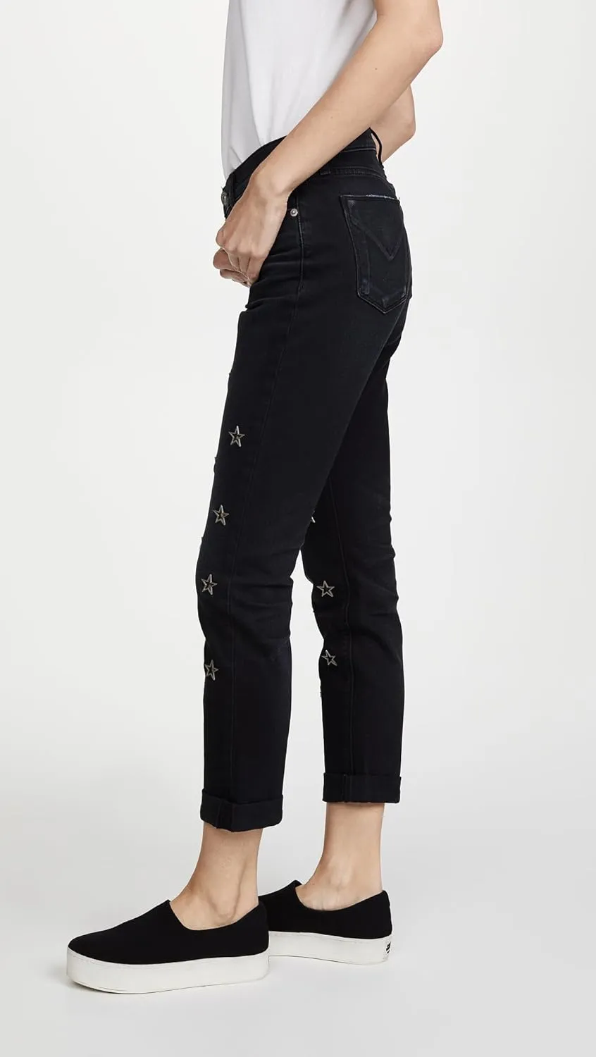 HUDSON Women's Riley Crop Relaxed Straight 5 Pocket Jean