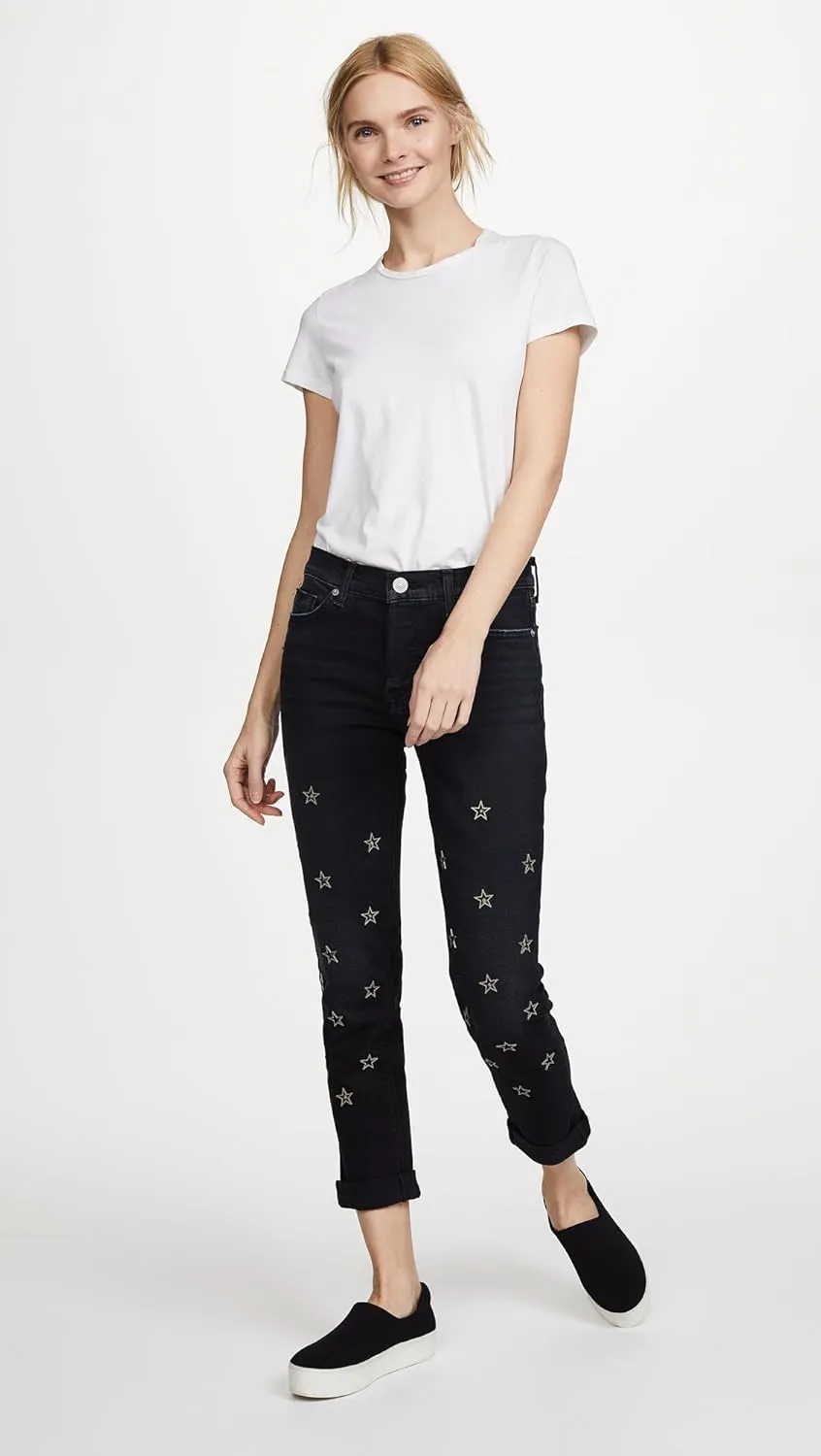 HUDSON Women's Riley Crop Relaxed Straight 5 Pocket Jean
