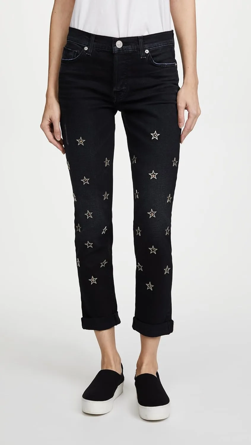 HUDSON Women's Riley Crop Relaxed Straight 5 Pocket Jean