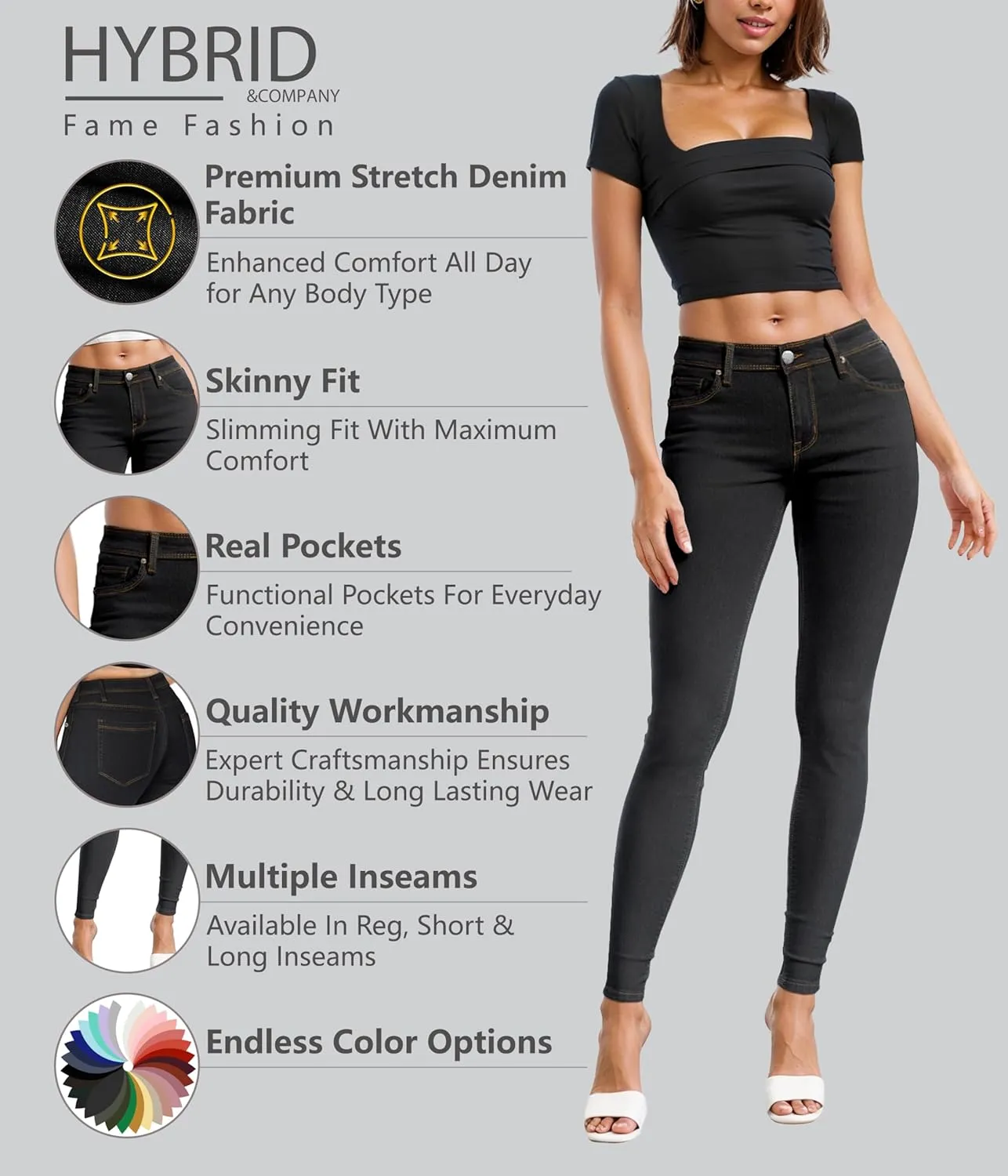 Hybrid & Company Women's Denim Jeans