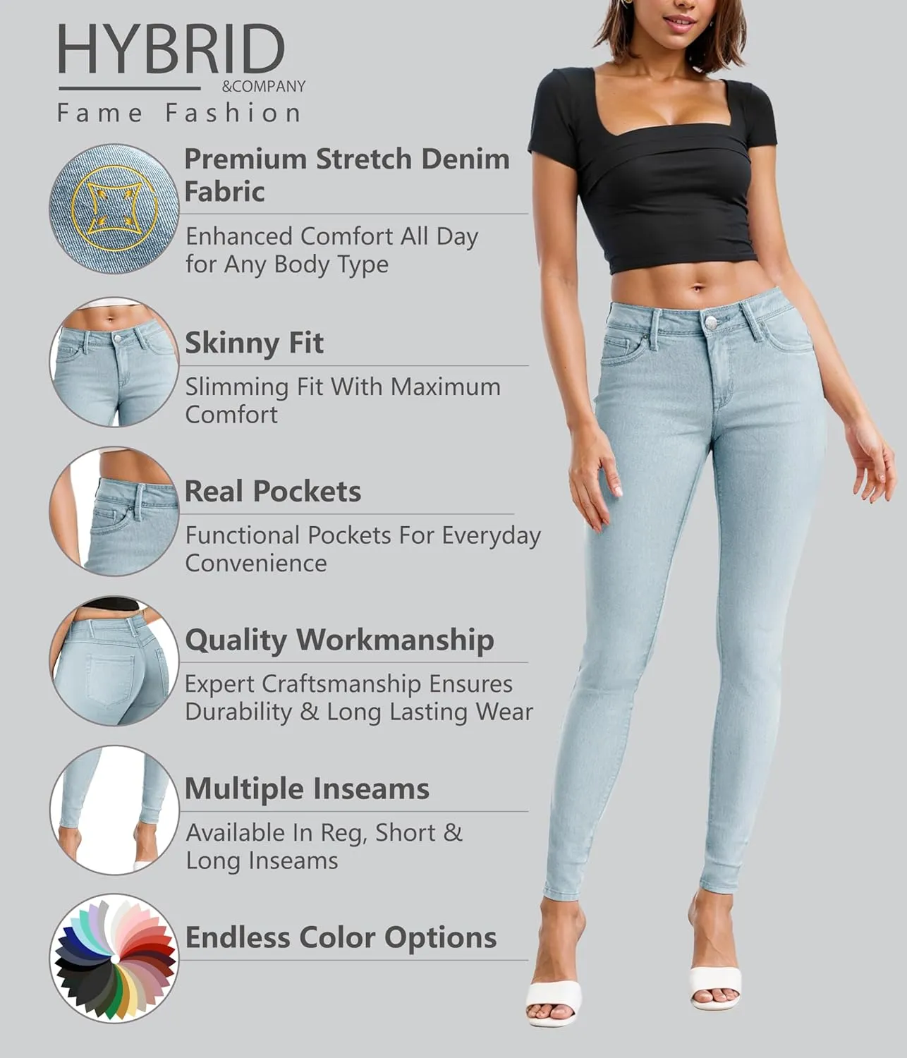 Hybrid & Company Women's Denim Jeans
