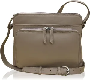 ili New York Genuine Leather Crossbody Bags for Women - Premium RFID Blocking Shoulder Bag Organizer with Adjustable Strap
