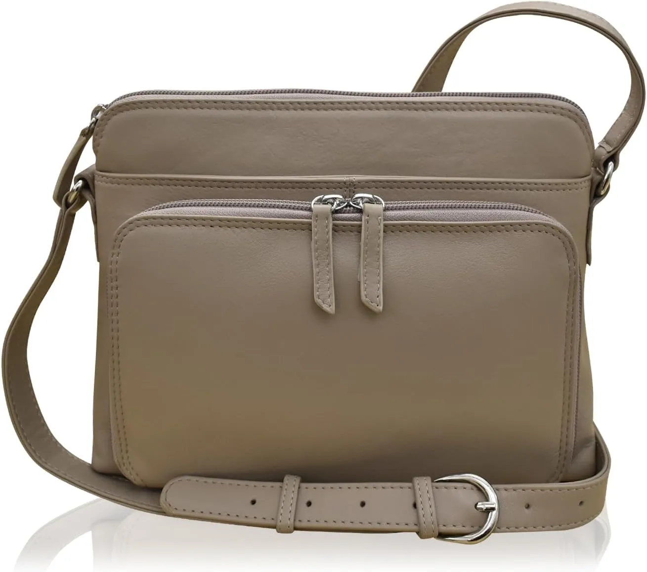 ili New York Genuine Leather Crossbody Bags for Women - Premium RFID Blocking Shoulder Bag Organizer with Adjustable Strap