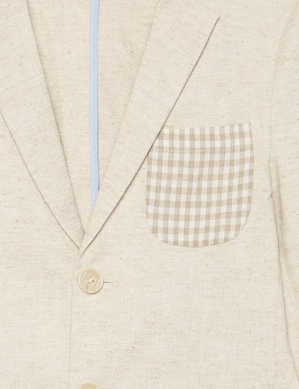 Isaac Mizrahi Slim Fit Boy's Contrast Linen Sport Jacket