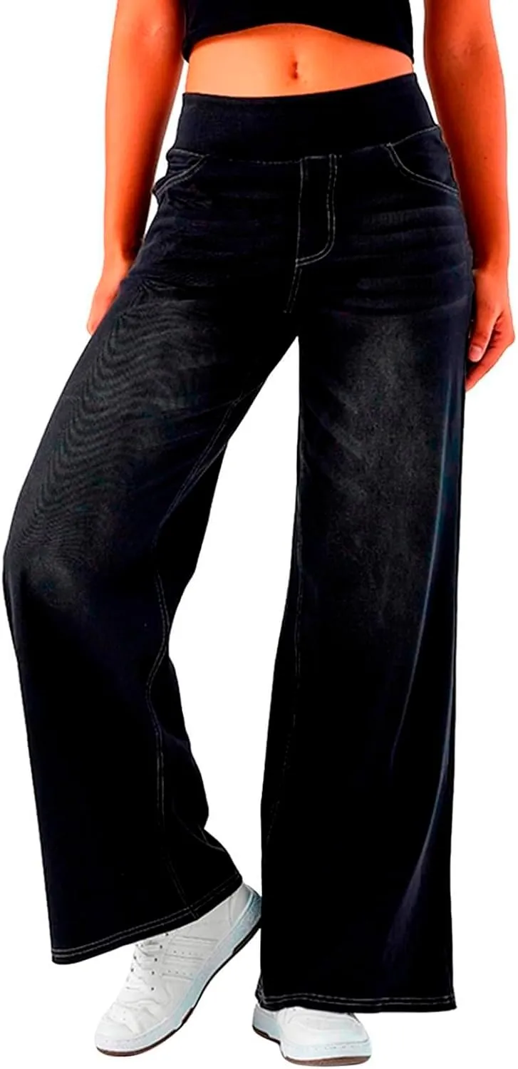 Jeans for Women 2025 Summer Trendy Boyfriend High Waisted Cargo Sweatpants Vintage Stretchy Pull On Denim Pants