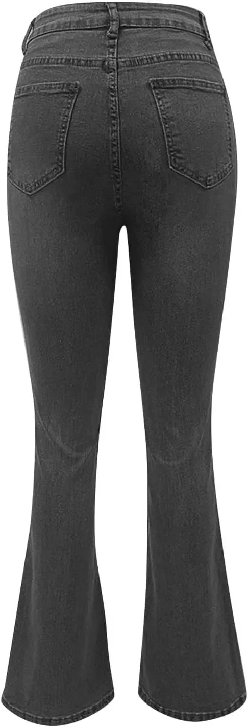 Jeans for Women 2025 Summer Trendy Boyfriend High Waisted Cargo Sweatpants Vintage Stretchy Pull On Denim Pants