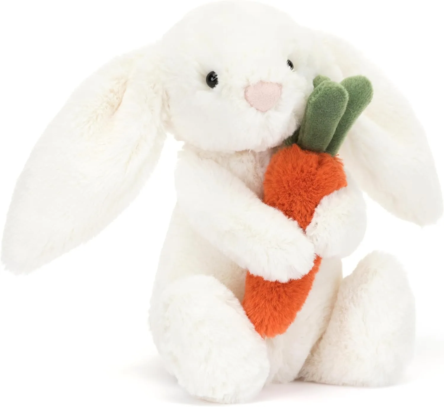 Jellycat Bashful Carrot Bunny Stuffed Animal, Small 7 inches - Rabbit & Bunny Plush Toy - Classic Children's Gift