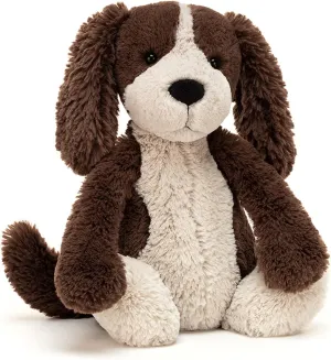 Jellycat Bashful Fudge Puppy Stuffed Animal, Medium 12” - Dogs & Puppies Plush Toy - Classic Children's Gift