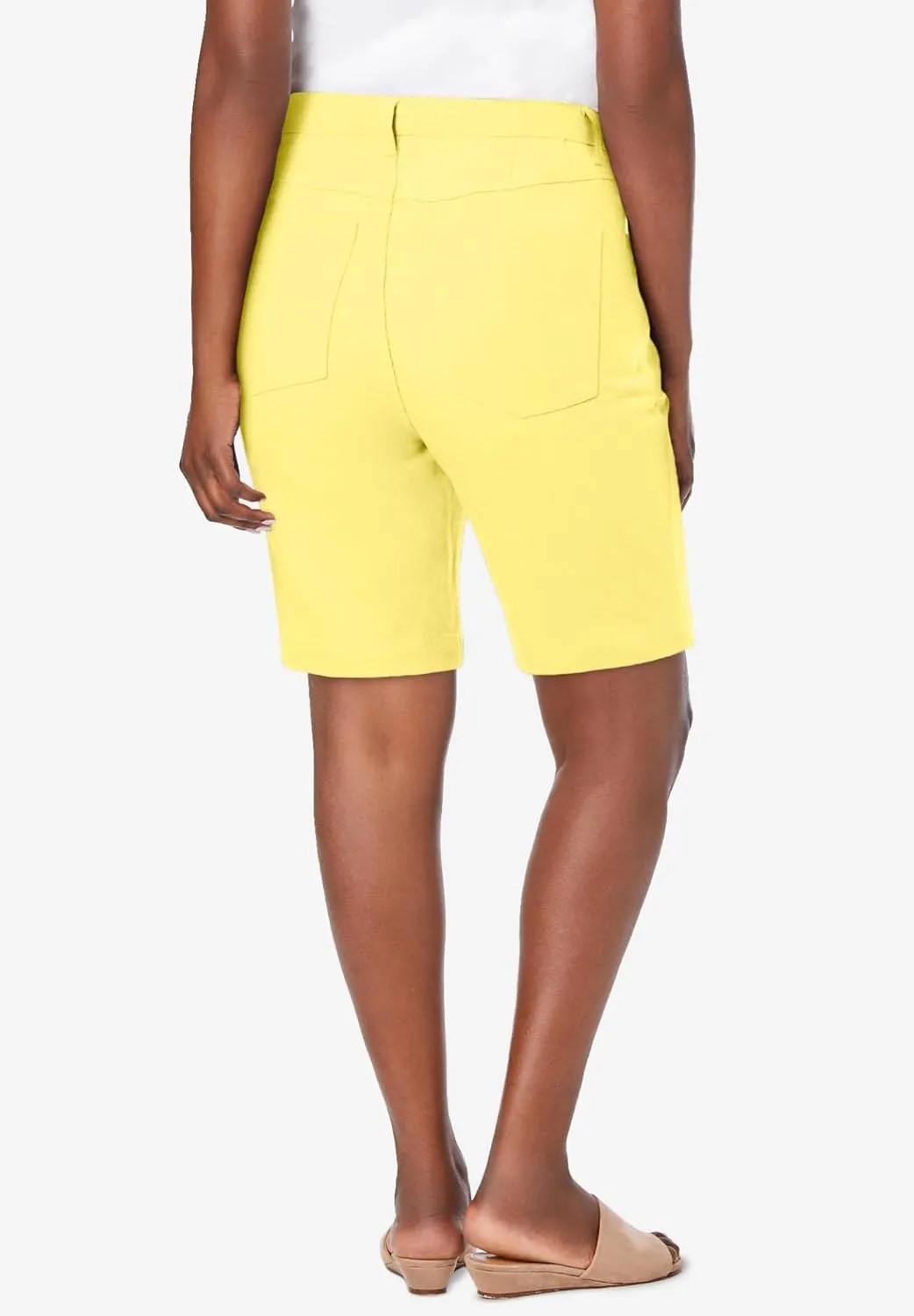 Jessica London Women's Plus Size Classic Cotton Denim Shorts