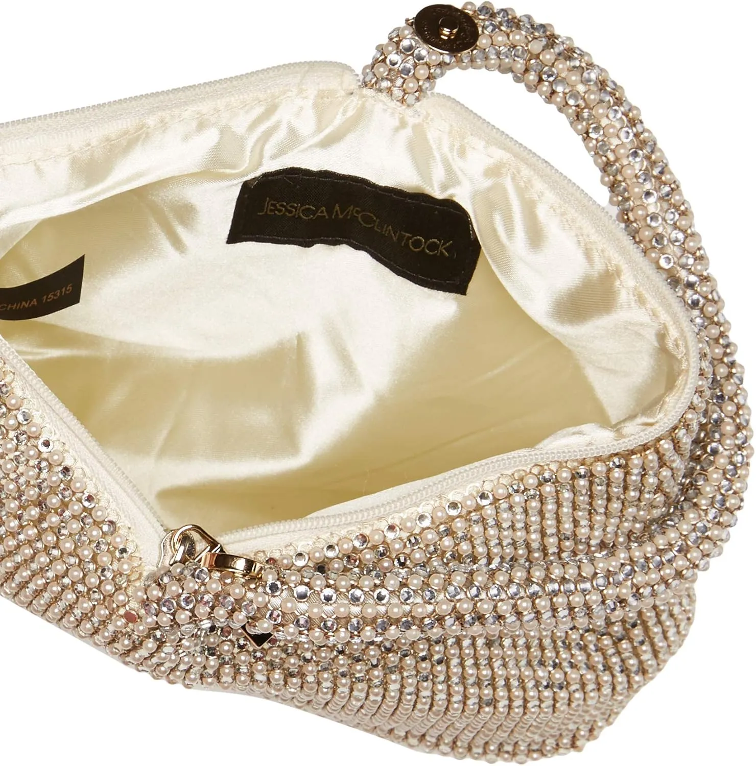 Jessica McClintock Women's Staci Mesh Wristlet Pouch