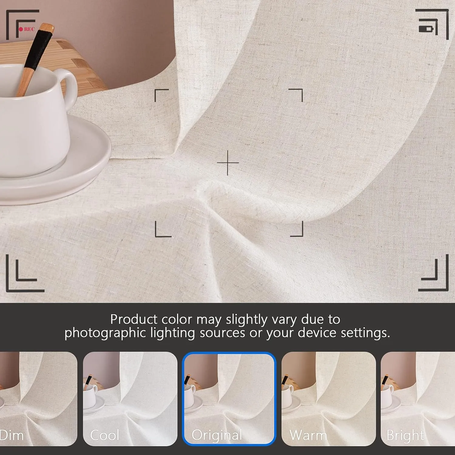 jinchan Beige Kitchen Curtains Linen Tier Curtains 24 Inch Farmhouse Cafe Drapes for Small Window Flax Country Rustic Rod Pocket Bathroom Laundry Room RV Light Filtering 2 Panels Crude