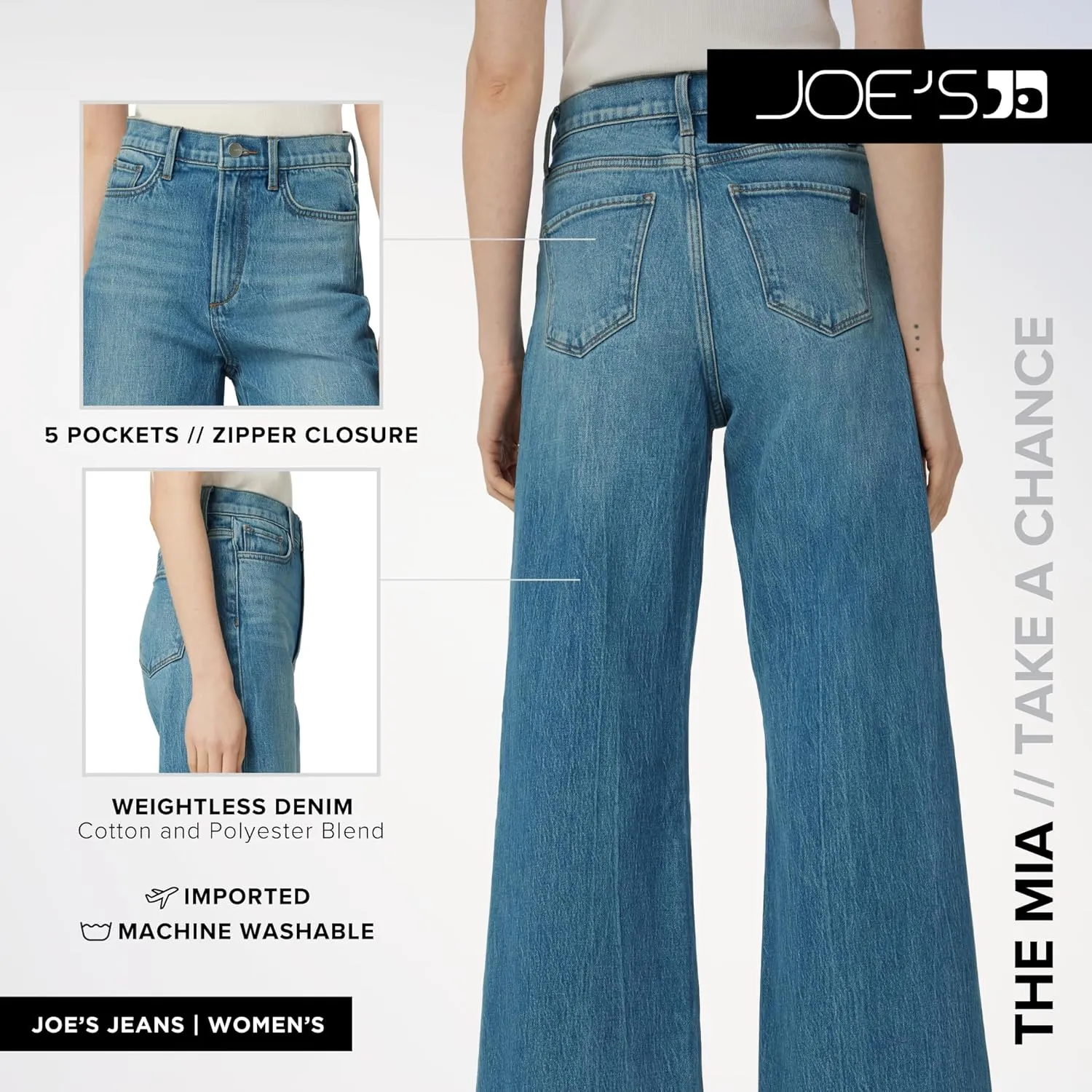 Joe's Women's The Mia High Rise Wide Leg Ankle