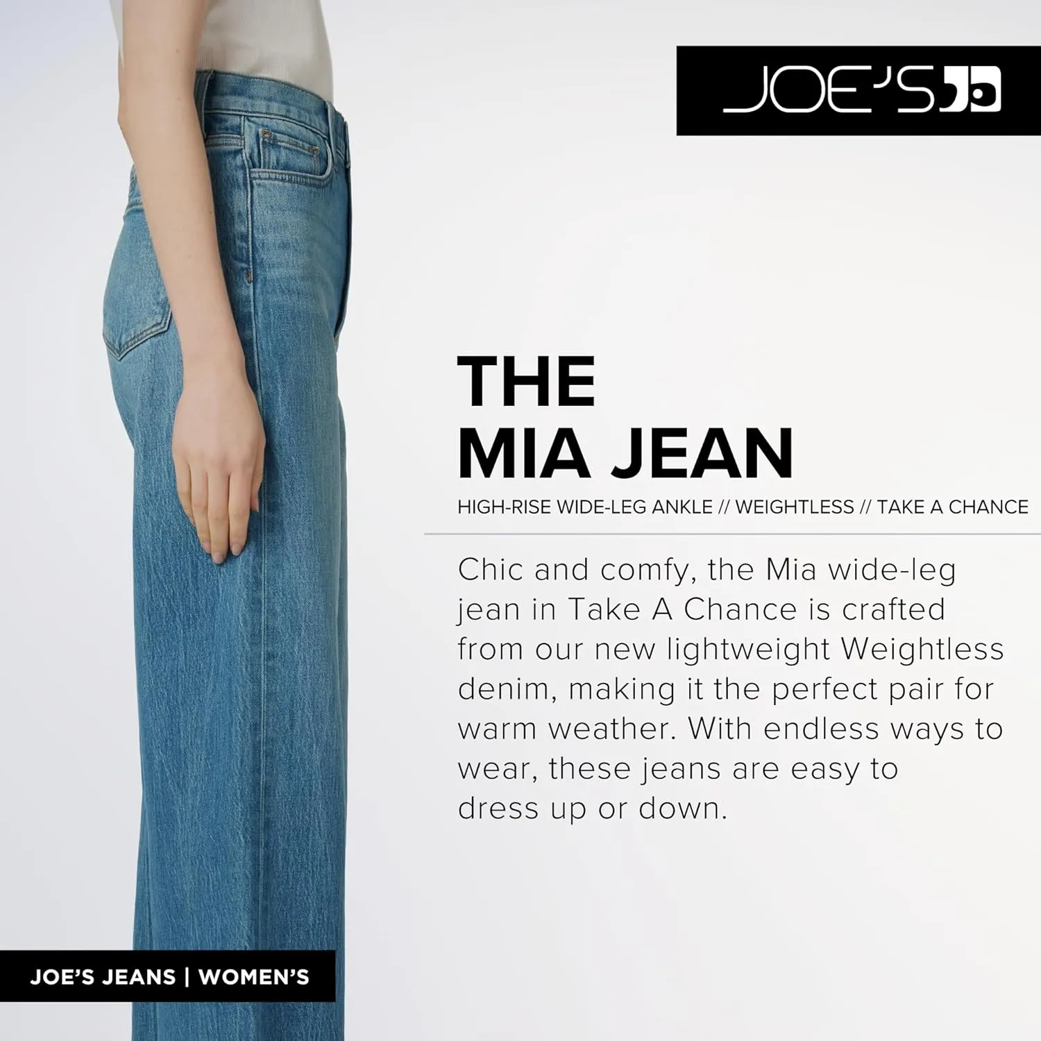 Joe's Women's The Mia High Rise Wide Leg Ankle