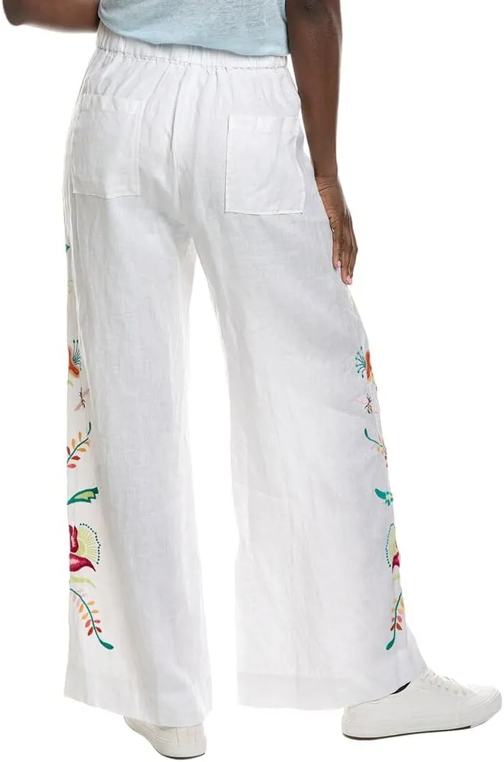 Johnny Was Women's Averi Wide Leg Linen Pant