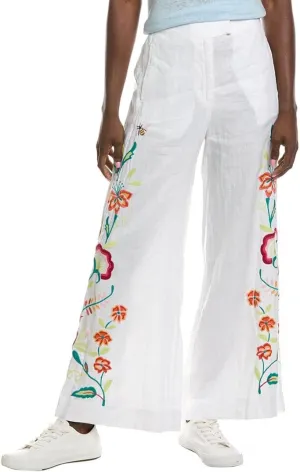 Johnny Was Women's Averi Wide Leg Linen Pant