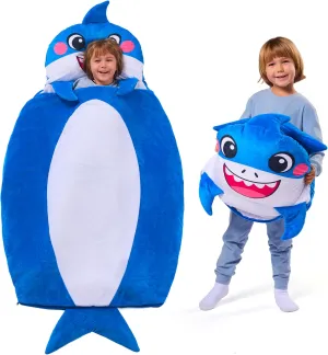JOIEDOMI Kids Sleeping Bag Toddler Nap Mat with Pillow & Blanket 60" x 39" for Kids Ages 3  Soft Plush Sleeping Mat for Preschool and Boys Girls Kindergarten Daycare Sleepover