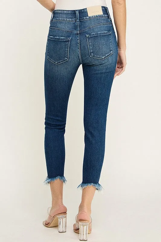 Josephine High Rise Ankle Skinny with Double Button Jeans