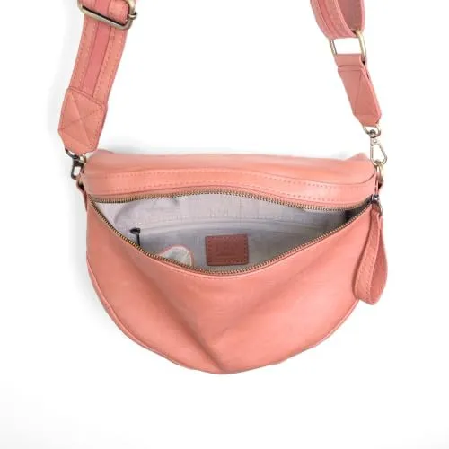 Joy Susan Women's Fashion Purse Laura Contrast Strap Sling Belt Bag