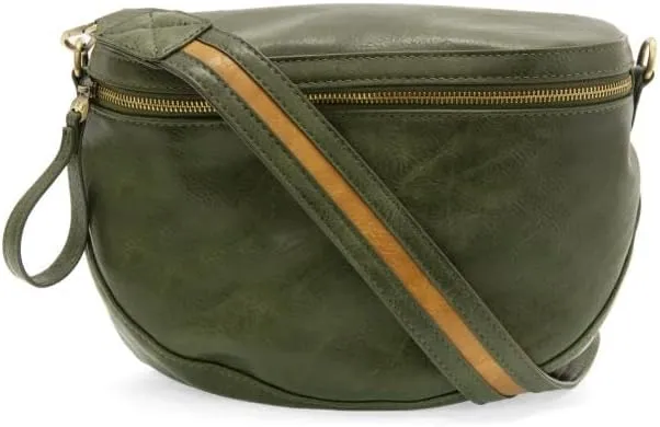 Joy Susan Women's Fashion Purse Laura Contrast Strap Sling Belt Bag