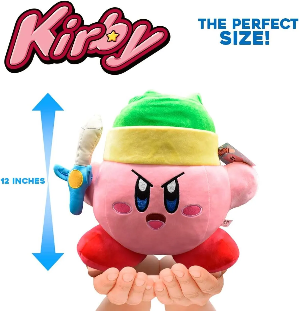 Just Toys Nintendo Kirby Link Mega Plush Toy, 30 cm