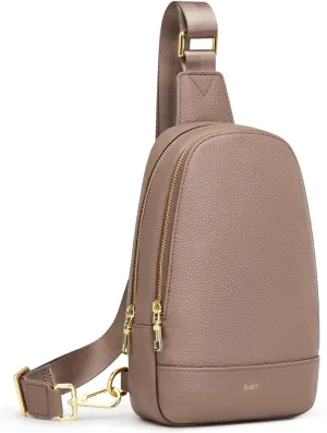 Kattee Sling Bag for Women Crossbody, Soft Leather Fanny Packs for Women, Small Crossbody Chest Bag with RFID Blocking