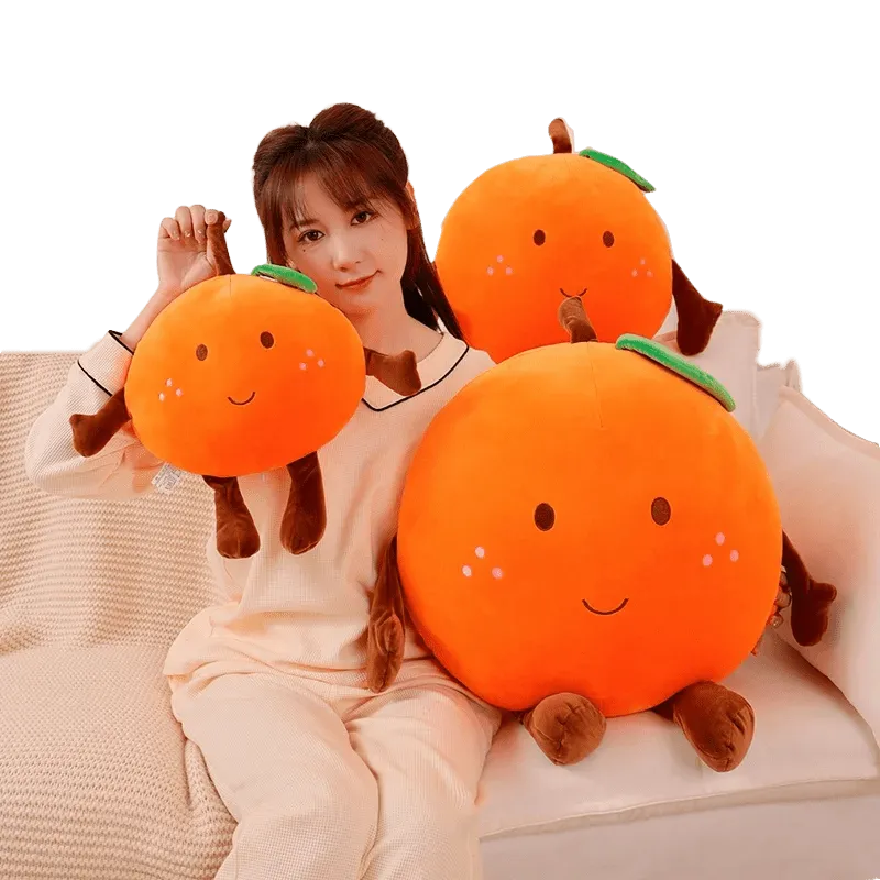 Kawaii Orange Leg Pillow