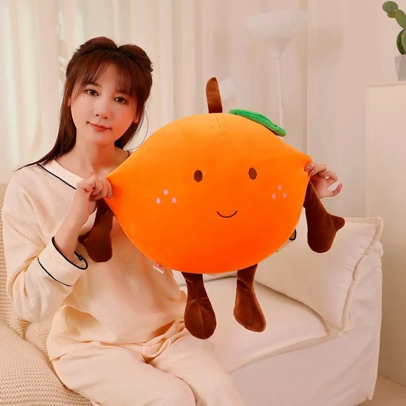 Kawaii Orange Leg Pillow