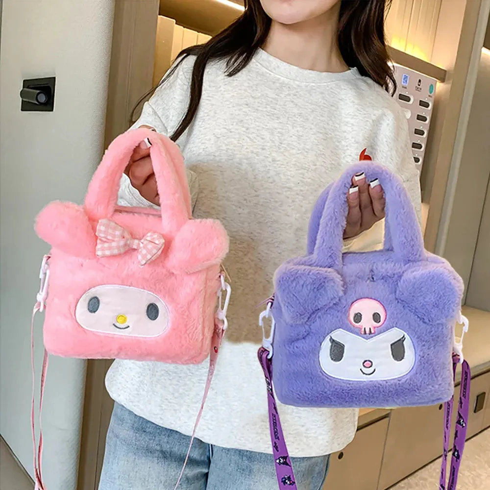 Kawaii Sanrio Plush Bag Cute Cozy CarryAll Fun