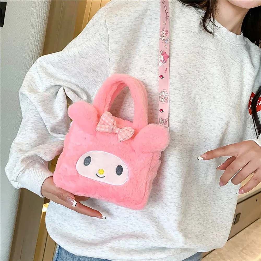 Kawaii Sanrio Plush Bag Cute Cozy CarryAll Fun