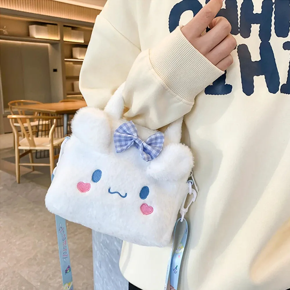 Kawaii Sanrio Plush Bag Cute Cozy CarryAll Fun