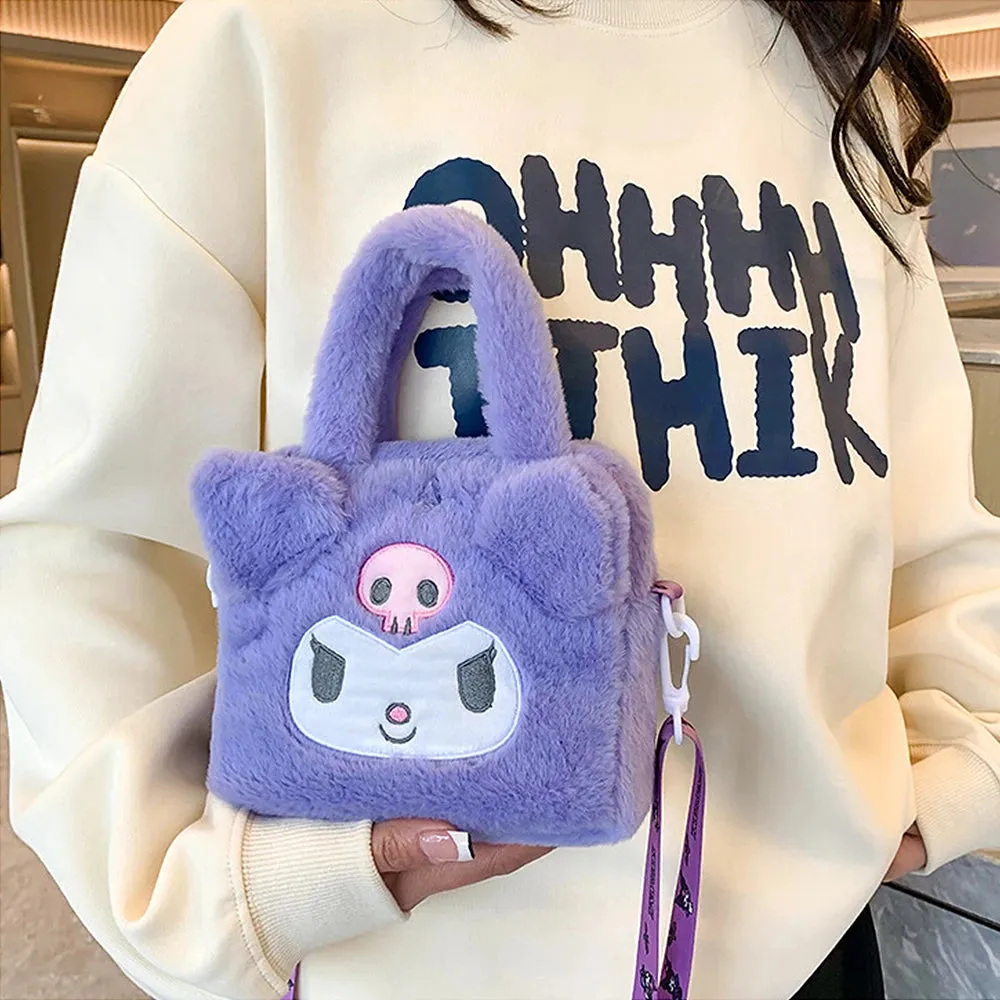 Kawaii Sanrio Plush Bag Cute Cozy CarryAll Fun