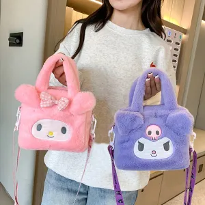 Kawaii Sanrio Plush Bag Cute Cozy CarryAll Fun