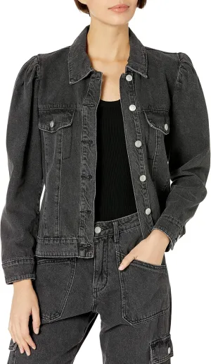 KENDALL   KYLIE Women's Puff Sleeve Denim Jacket - Amazon Exclusive