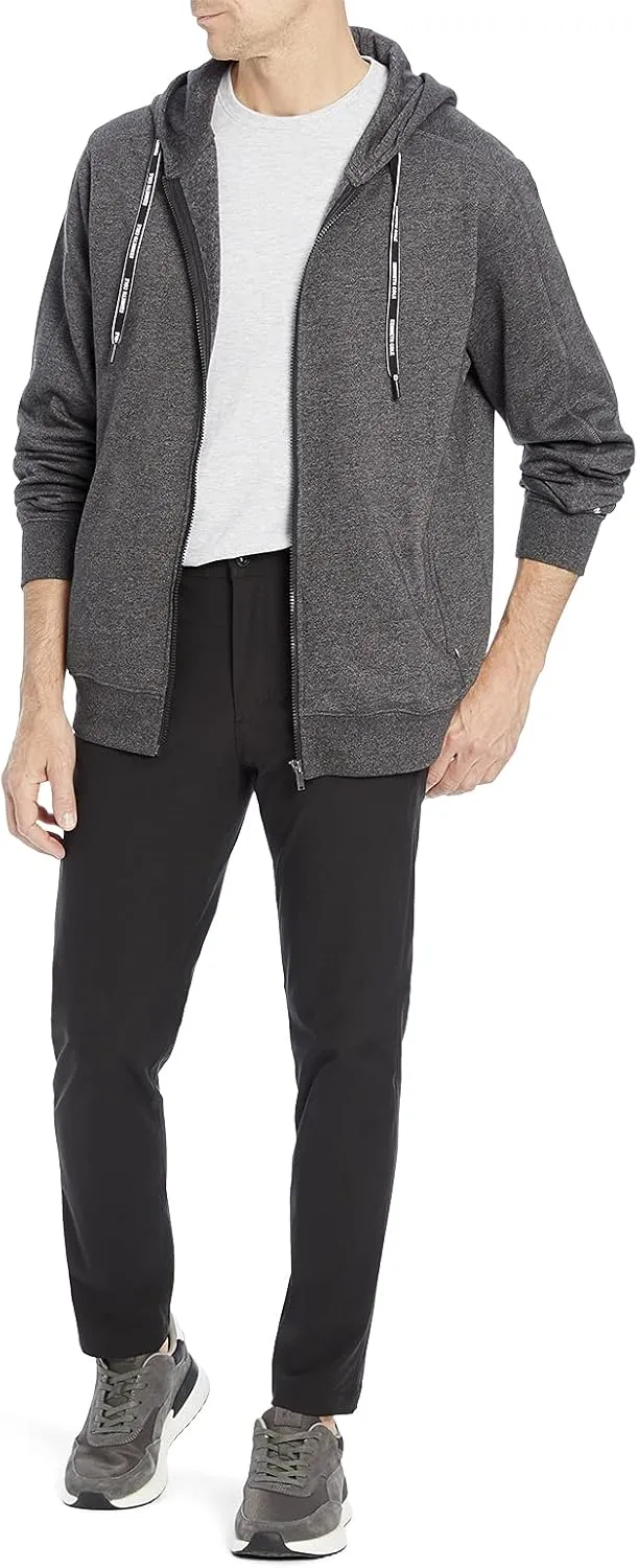 Kenneth Cole Mens Hoodie Zip Up Sweatshirt - Organic and Recycled Cotton Sweatshirts for Men with Zipper Pockets
