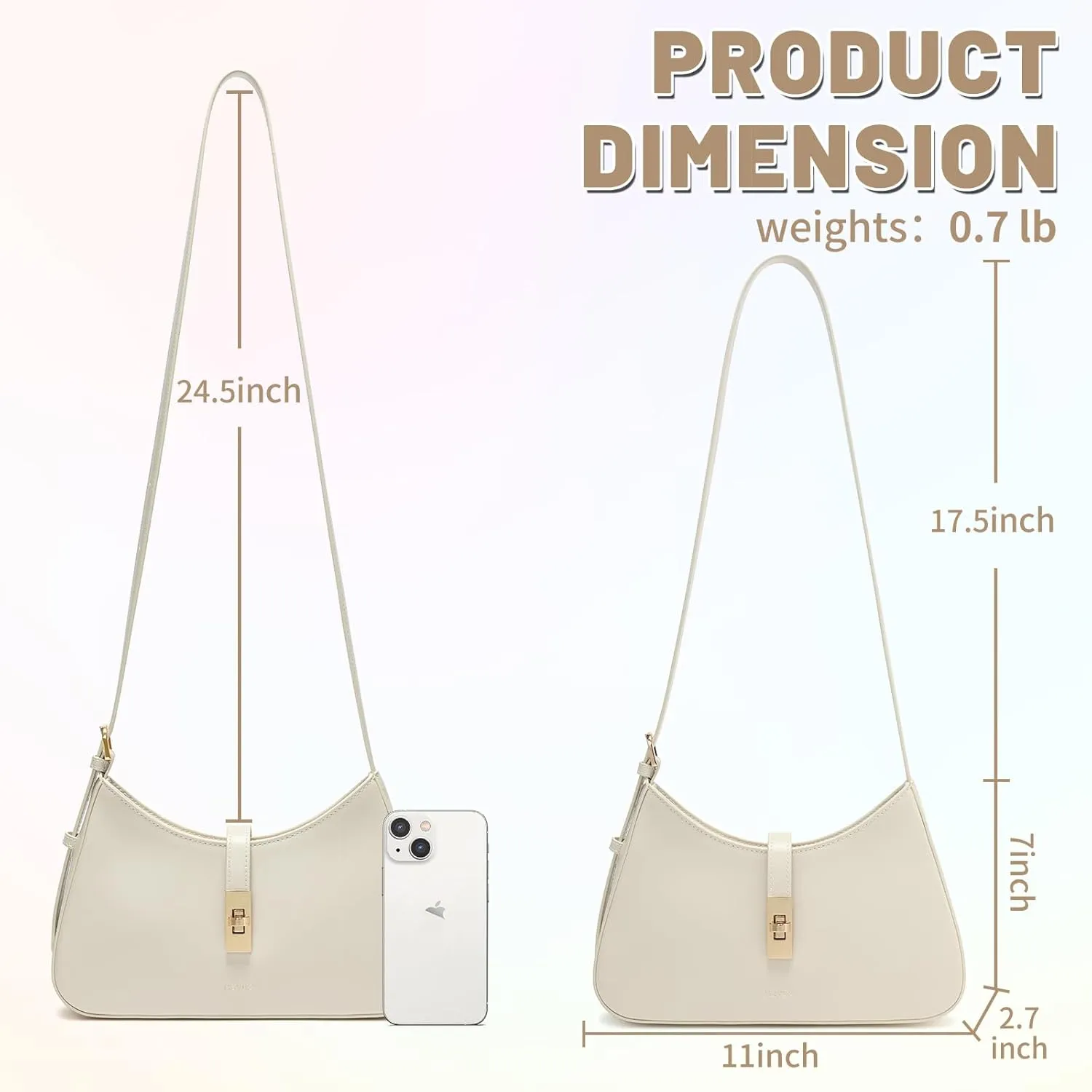 Keyli Crossbody Shoulder Bag for Women, Purses for Women Fashion Vegan Leather Handbags Hobo Bags with Adjustable Strap