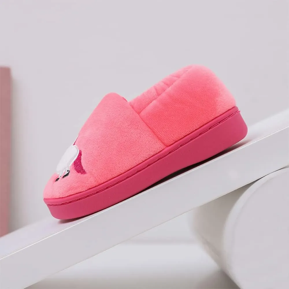 Kids Boys Girls Warm Slippers Kids Non-Slip Winter Indoor Household Shoes
