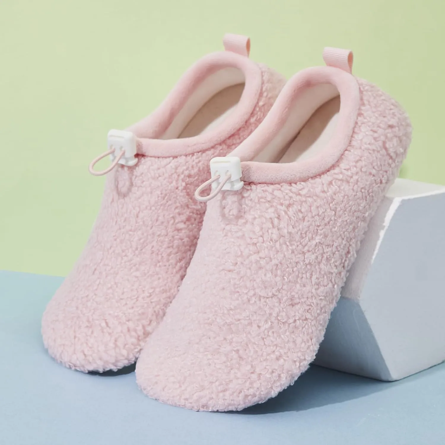 Kids Cozy Slippers Winter Warm House slippers Socks Anti-Skid shoes (Toddler/Little Kid/Big Kid)