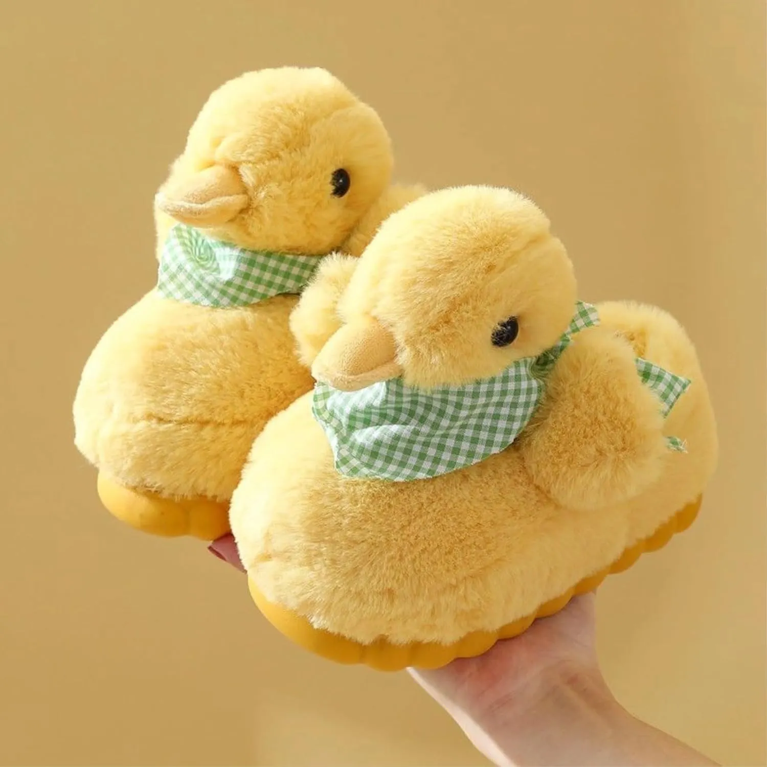 Kids Duck Slippers Cute Cartoon Duck Toddler Warm Slipper Unisex Girls Boys Winter Fuzzy House Slipper Soft Plush Indoor Cozy Lightweight Non-Slip Shoes