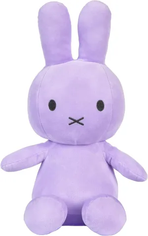 KIDS PREFERRED Miffy Plush Toy, 14 Inch Sitting Dutch Bunny Plush by Dick Bruna, Soft Boa Rabbit Bunny Stuffed Animal Plushie Doll for Girls and Boys - Purple
