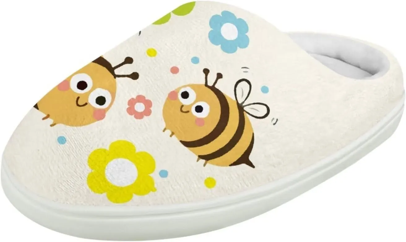 Kids Winter Warm Cotton Slippers Soft Plush Slippers Indoor Non Slip Flannel Fuzzy House Shoes for Boys Girls US 9-15
