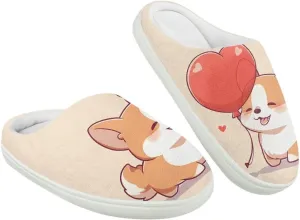 Kids Winter Warm Cotton Slippers Soft Plush Slippers Indoor Non Slip Flannel Fuzzy House Shoes for Boys Girls US 9-15
