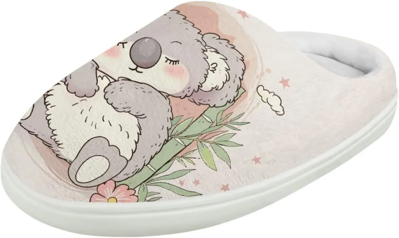 Kids Winter Warm Cotton Slippers Soft Plush Slippers Indoor Non Slip Flannel Fuzzy House Shoes for Boys Girls US 9-15