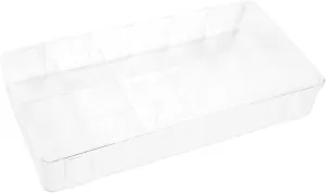 Kisangel Acrylic Display Box for Action Figures Doll Showcase Holder with Compartments Dustproof Model Storage Case for Collectibles and Miniature Dolls Desktop Organizer