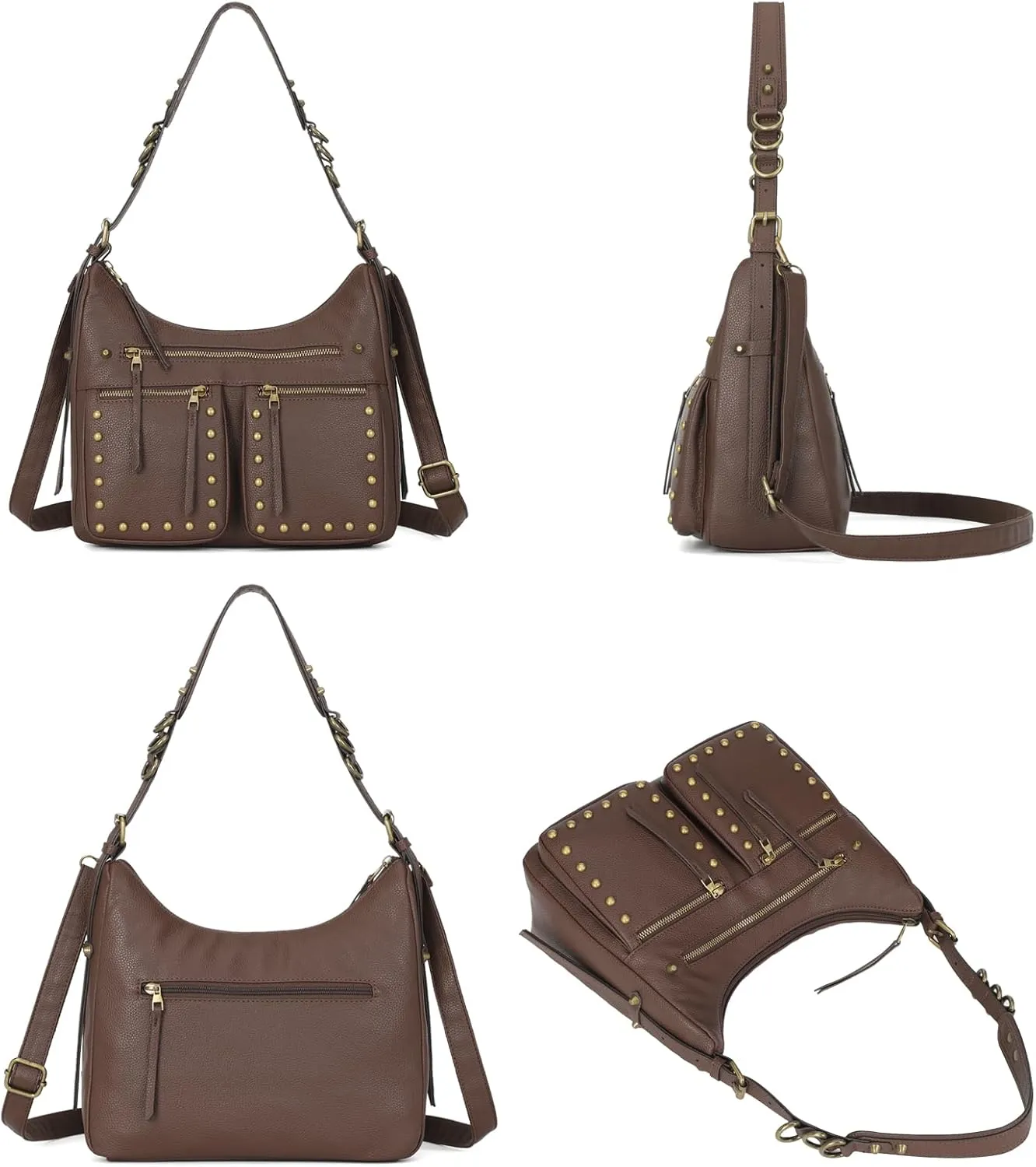 KL928 Large Hobo Shoulder Bag for Women Soft Faux Leather Handbags Fashion Tote Purse Adjustable Strap