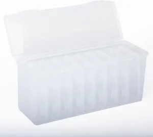 Klmnop 10 Pcs Trading Card Storage Box, Plastic Card Game Holder, Fit for Standard Cards, Top Loaders and Sports Cards(Clear)