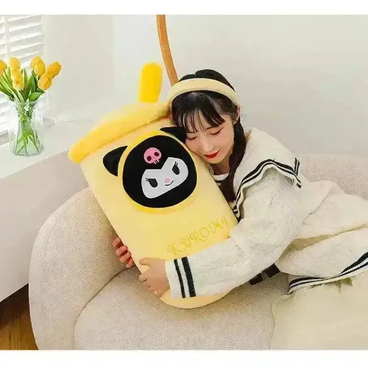 Kuromi My Melody Milk Tea Pillow